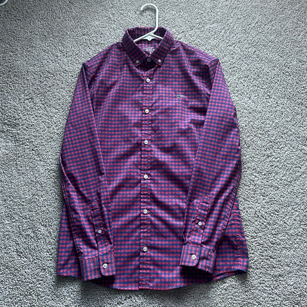 Vineyard Vines Men's Stewart Tartan Twill Long Sleeve Button Down Shirt